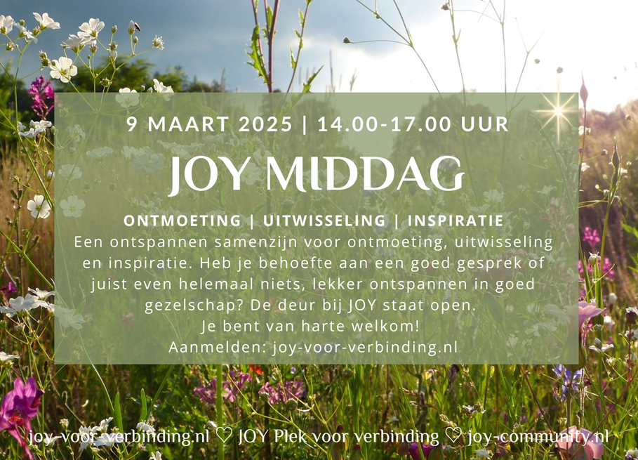 JOY middag 9 maart 2025