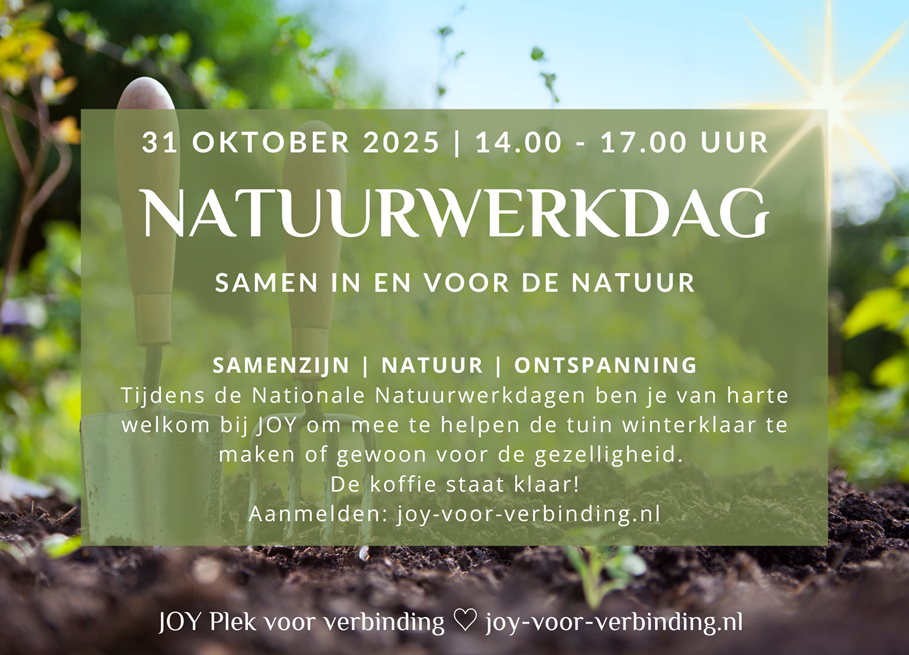 Natuurwerkdag bij JOY 31 oktober 2025
