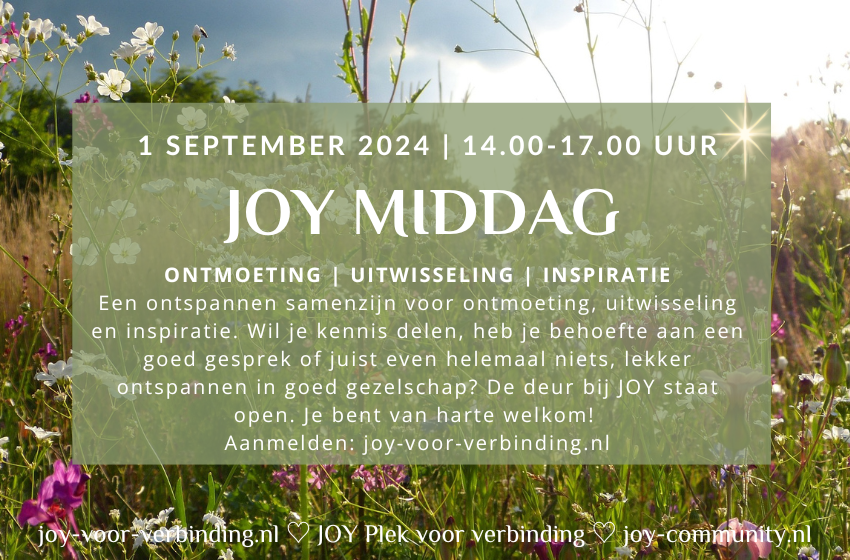 JOY middag 1 september 2024