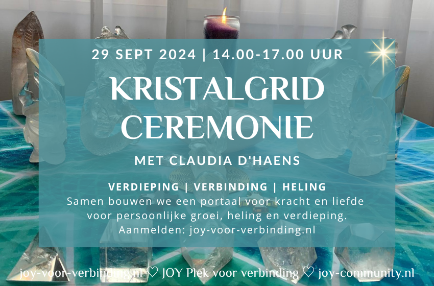 Kristalgrid ceremonie 29 september 2024