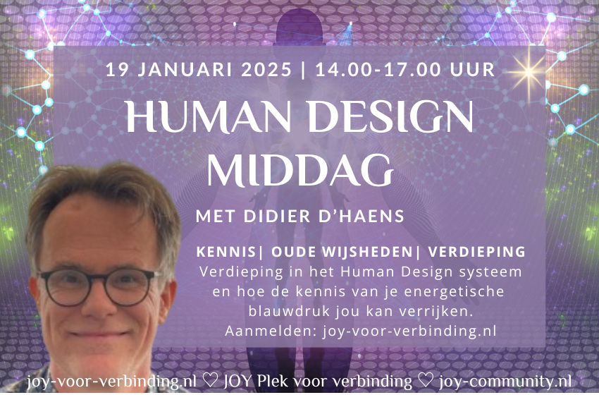 Human Design middag 19 januari 2025