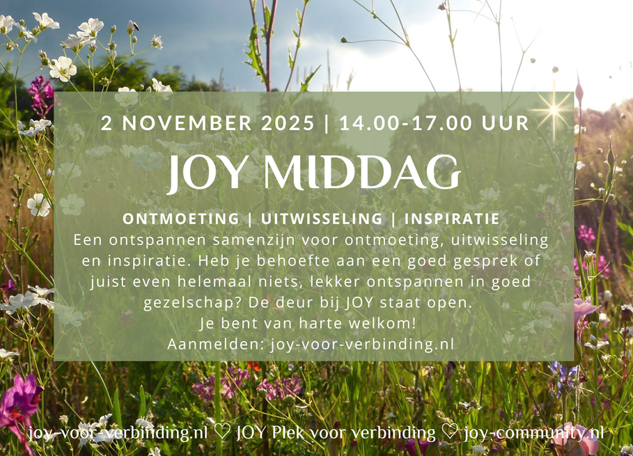 JOY middag 2 november 2025