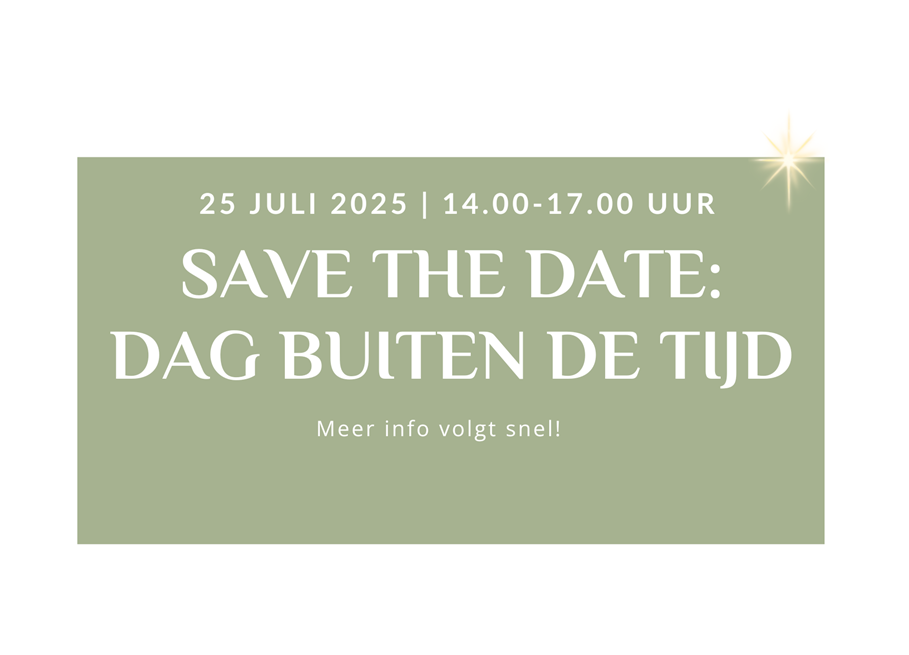 Save the Date: Dag Buiten de Tijd 25 juli 2025