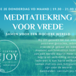 10 september 2026: Meditatiekring voor Vrede